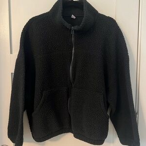 Old Navy Black Fleece Jacket